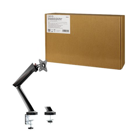 Logilink | Desk Mount | Tilt, swivel, level adjustment, rotate | 17-32 "" | Maximum weight (capacity) 8 kg | Black/Red - 9